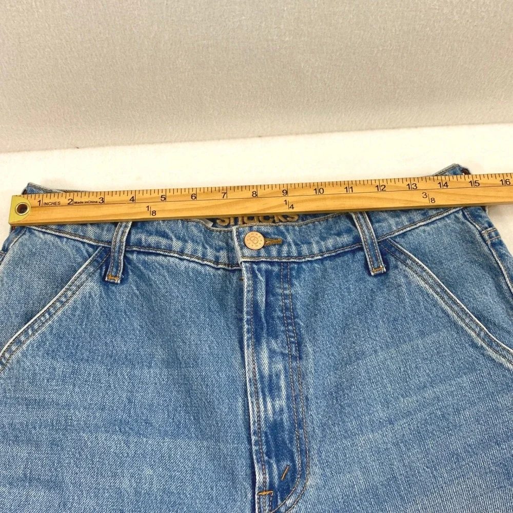 Mother Snacks Wide Leg Jeans Womens 26‎ High Waist Fun Dip Utility Puddle Wash